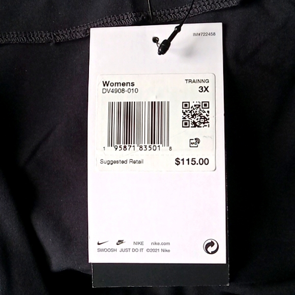 Nike Yoga Women's Yoga Training Jumpsuit Black Size 3X - Picture 5 of 10